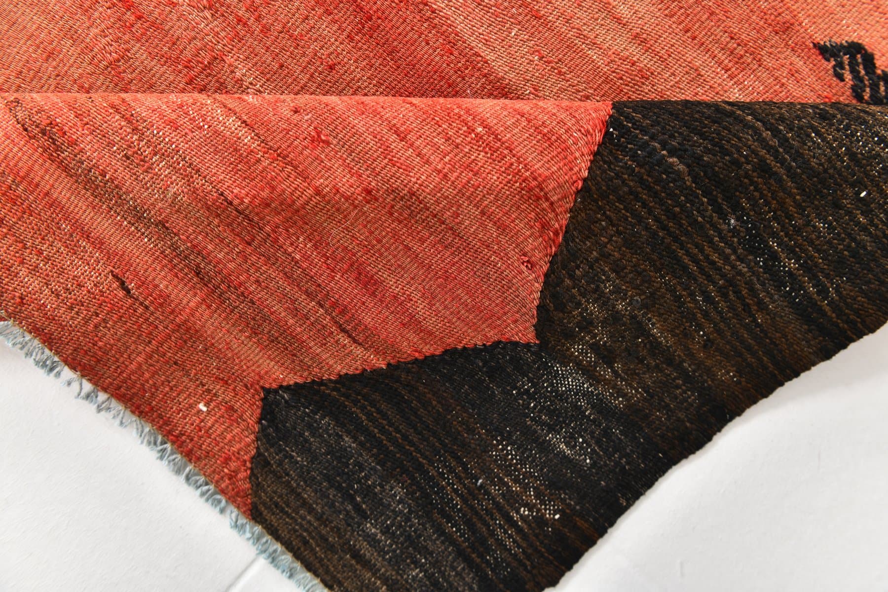 Kilim 159x265 cm, czerwony, wełna, Turcja, lata 60. - 211673