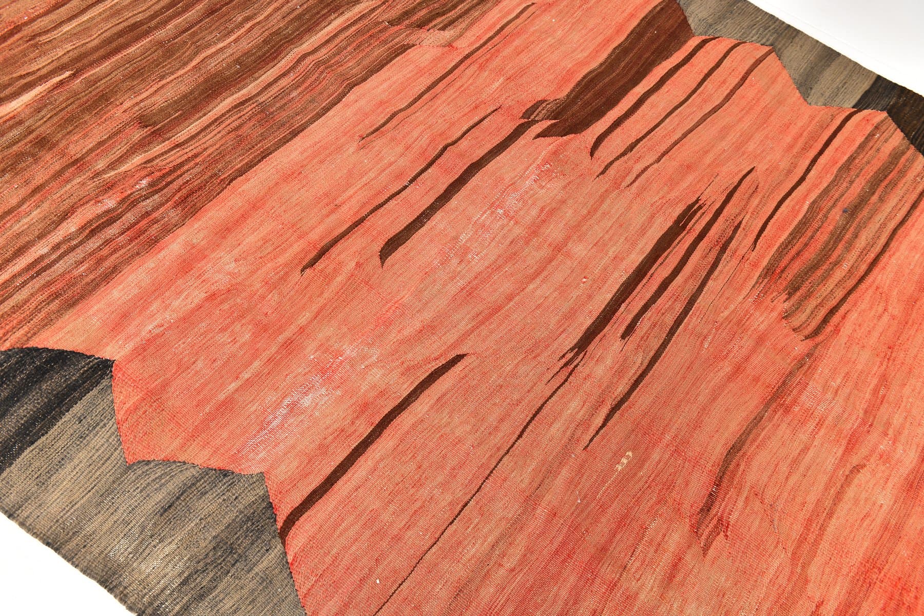 Kilim 159x265 cm, czerwony, wełna, Turcja, lata 60. - 211668