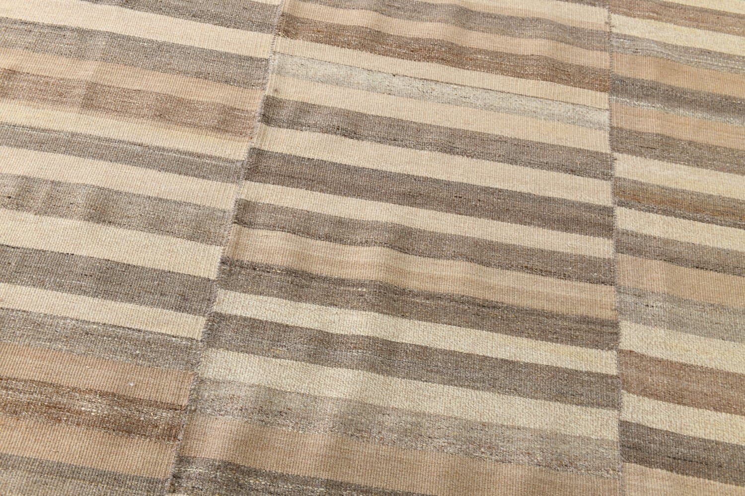 Kilim 353x303 cm, beżowy, brązowy, wełna, Turcja, lata 70. - 211628