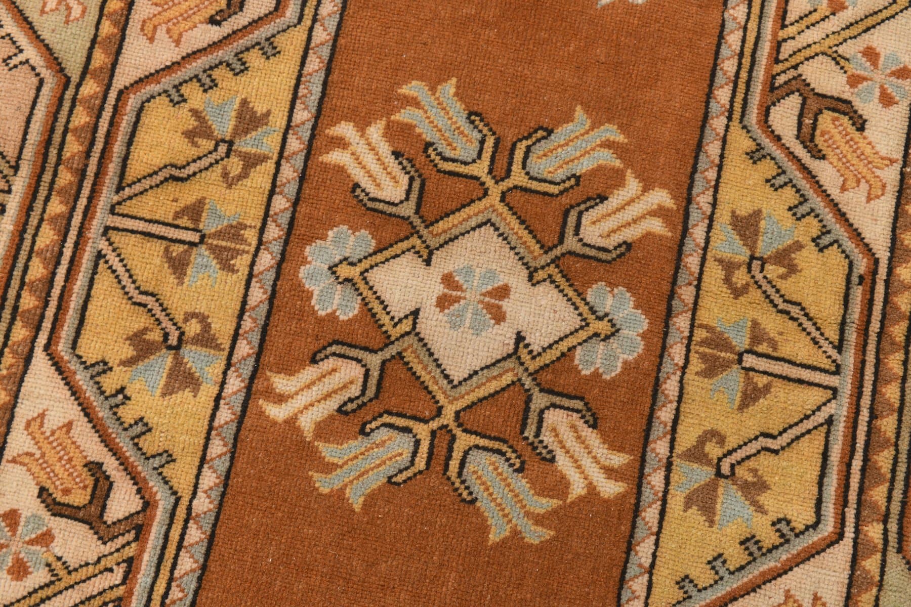 Dywan 235x110 cm, brązowy, wełna, lata 70. - 211578