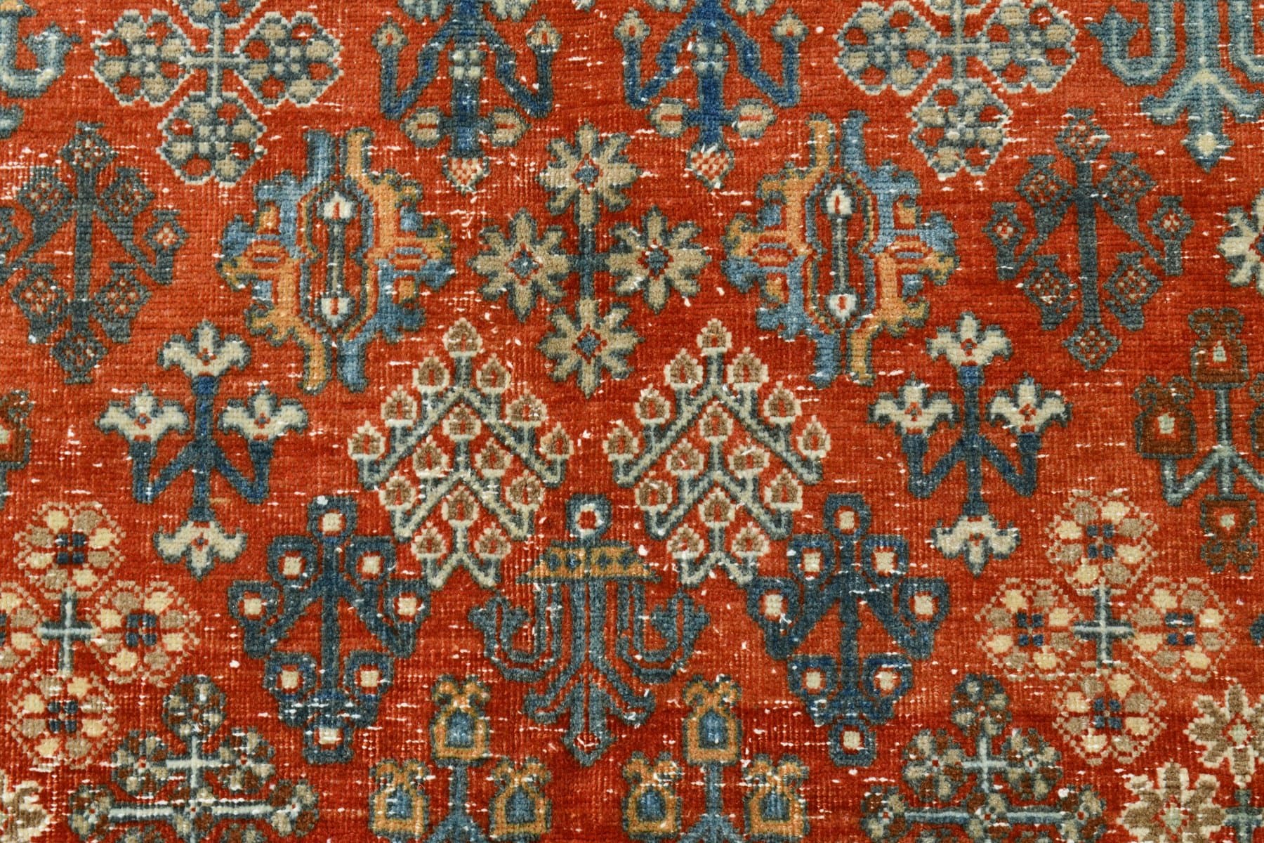 Dywan 389x276 cm, czerwony, wełna, lata 40. - 212596