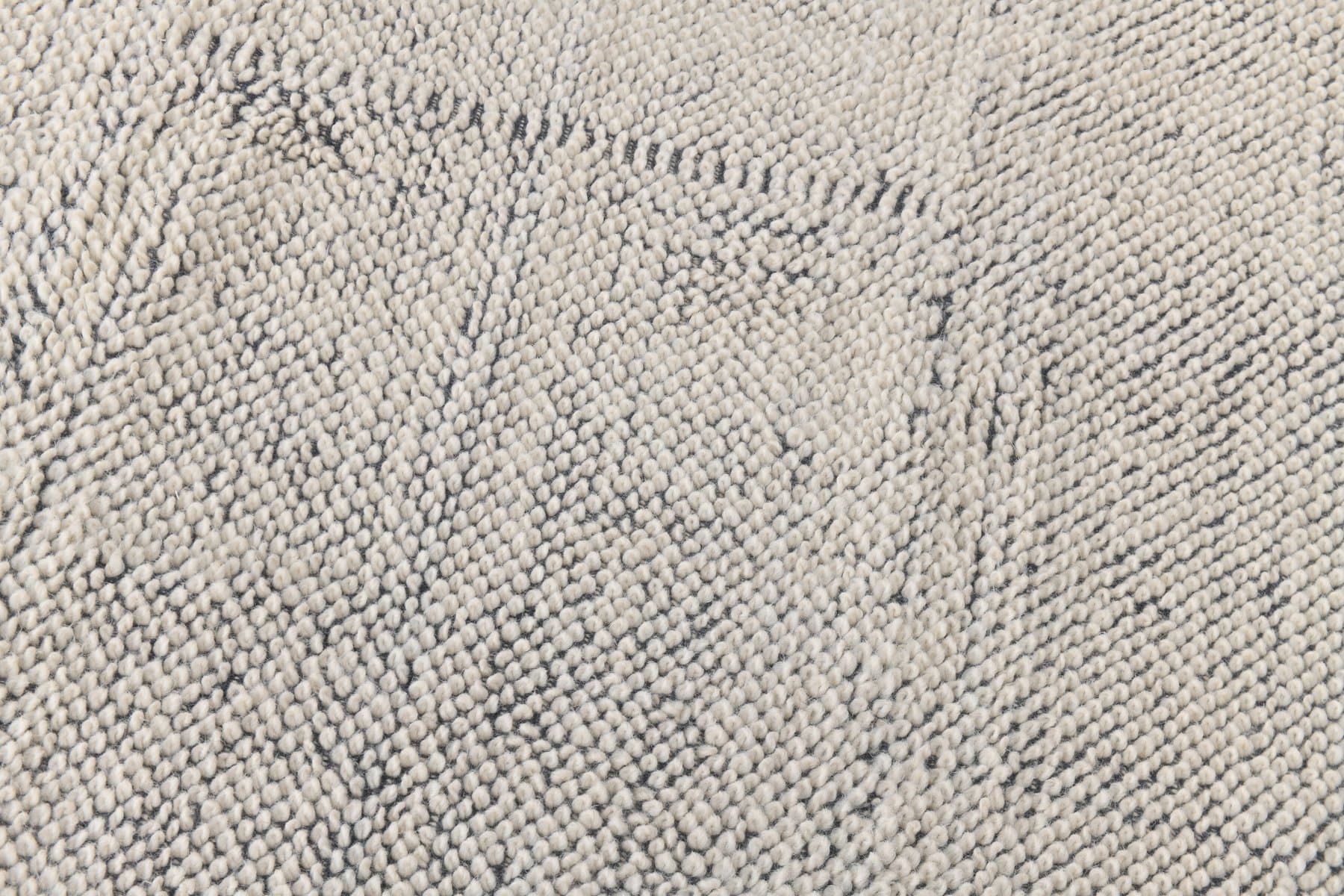 Kilim 303x194 cm, biały, niebieski, wełna, lata 90. - 212536