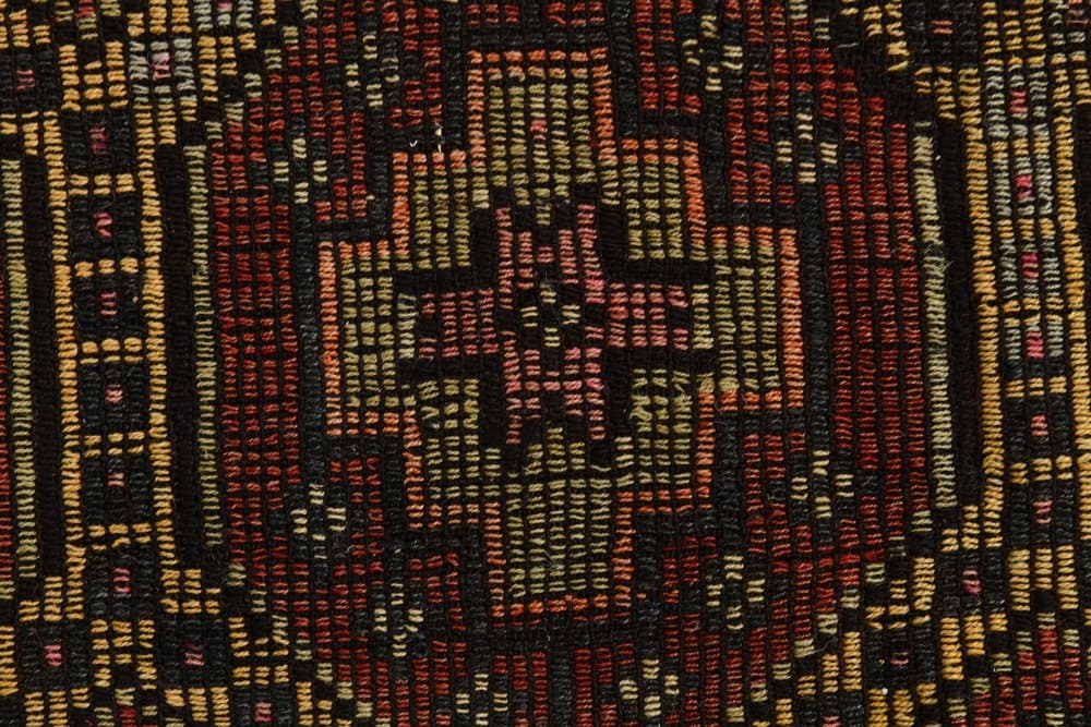Kilim 293x194 cm, brązowy, wełna, lata 70. - 212470