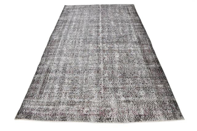 Dywan 172x290 cm, szary, wełna, lata 70. - WYMIARY