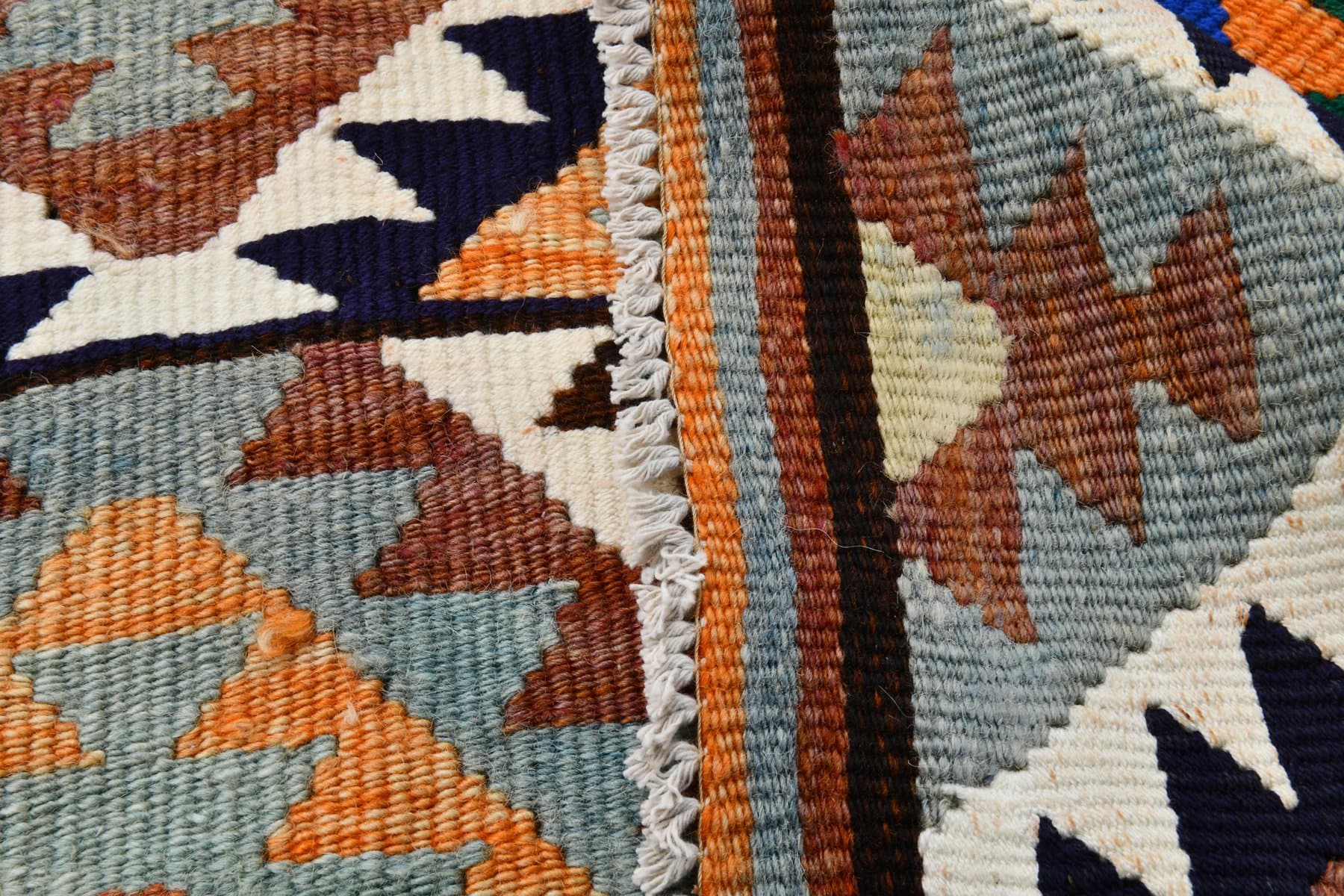 Kilim 127x89 cm, czerwony, wełna, Turcja, lata 70. - 212305