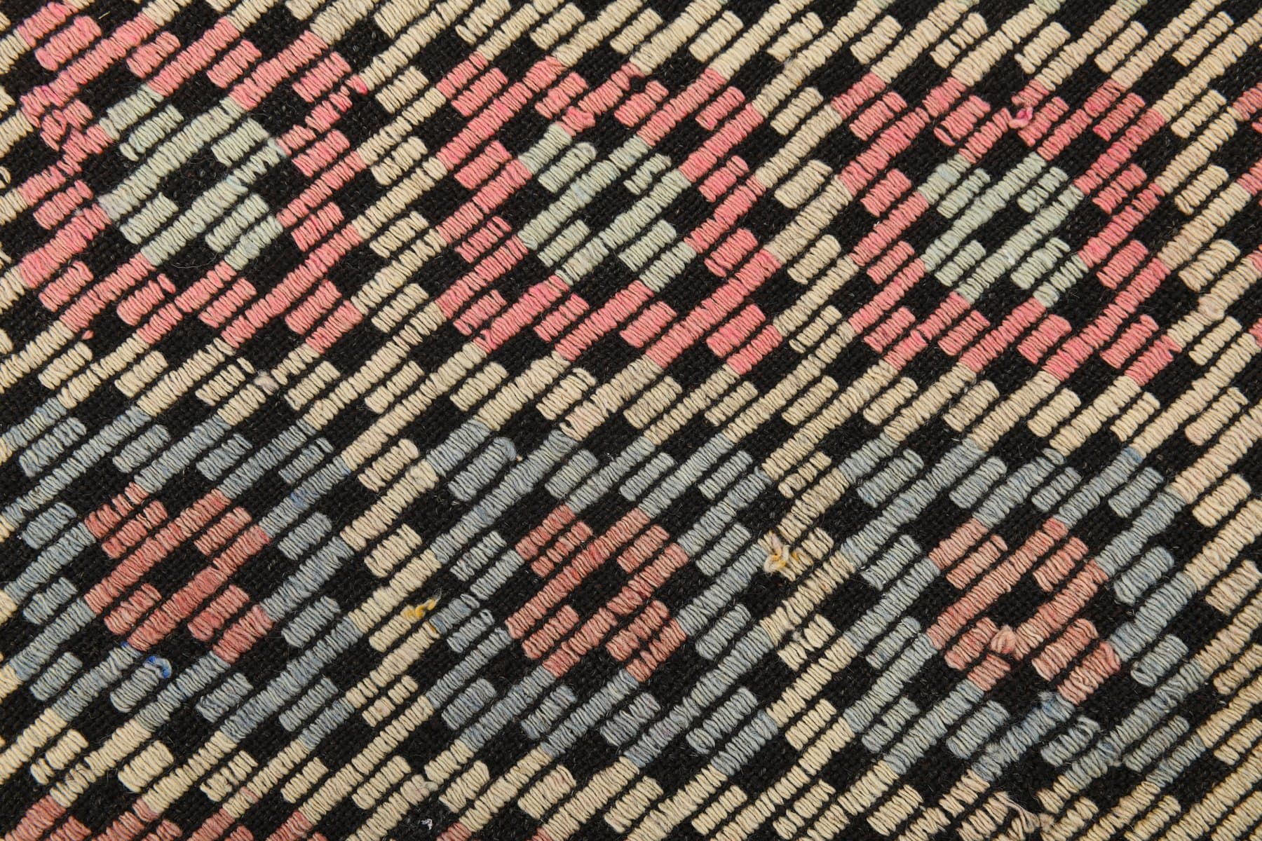 Kilim 207x262 cm, brązowy, wełna, Turcja, lata 70. - 212245