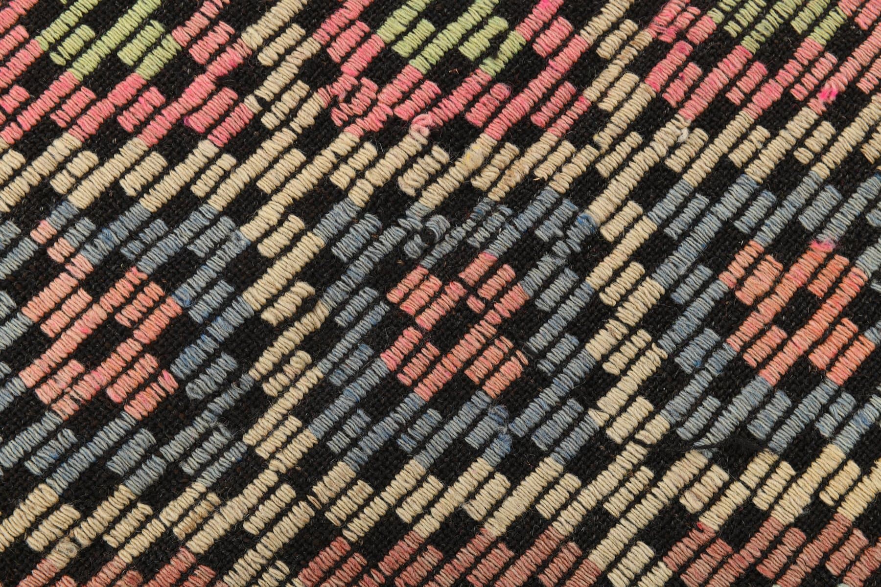 Kilim 207x262 cm, brązowy, wełna, Turcja, lata 70. - 212247