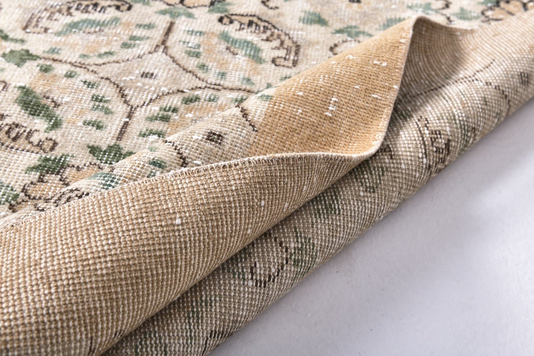 Dywan 202x313 cm, beżowy, wełna, Turcja, lata 70. - 212210