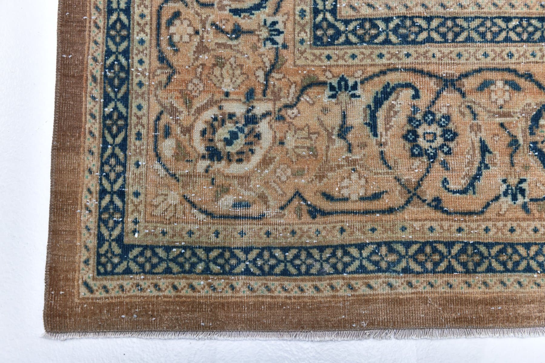 Dywan 413x320 cm, beżowy, wełna, Turcja, lata 60. - 212649