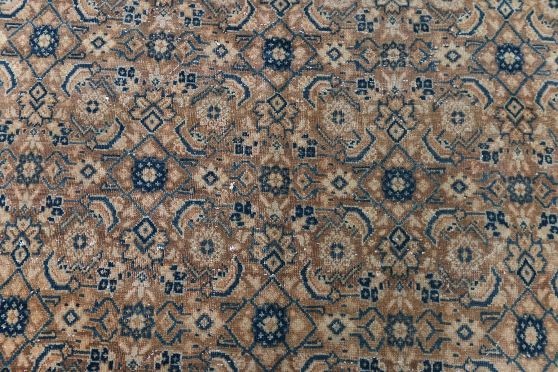 Dywan 413x320 cm, beżowy, wełna, Turcja, lata 60. - 212647