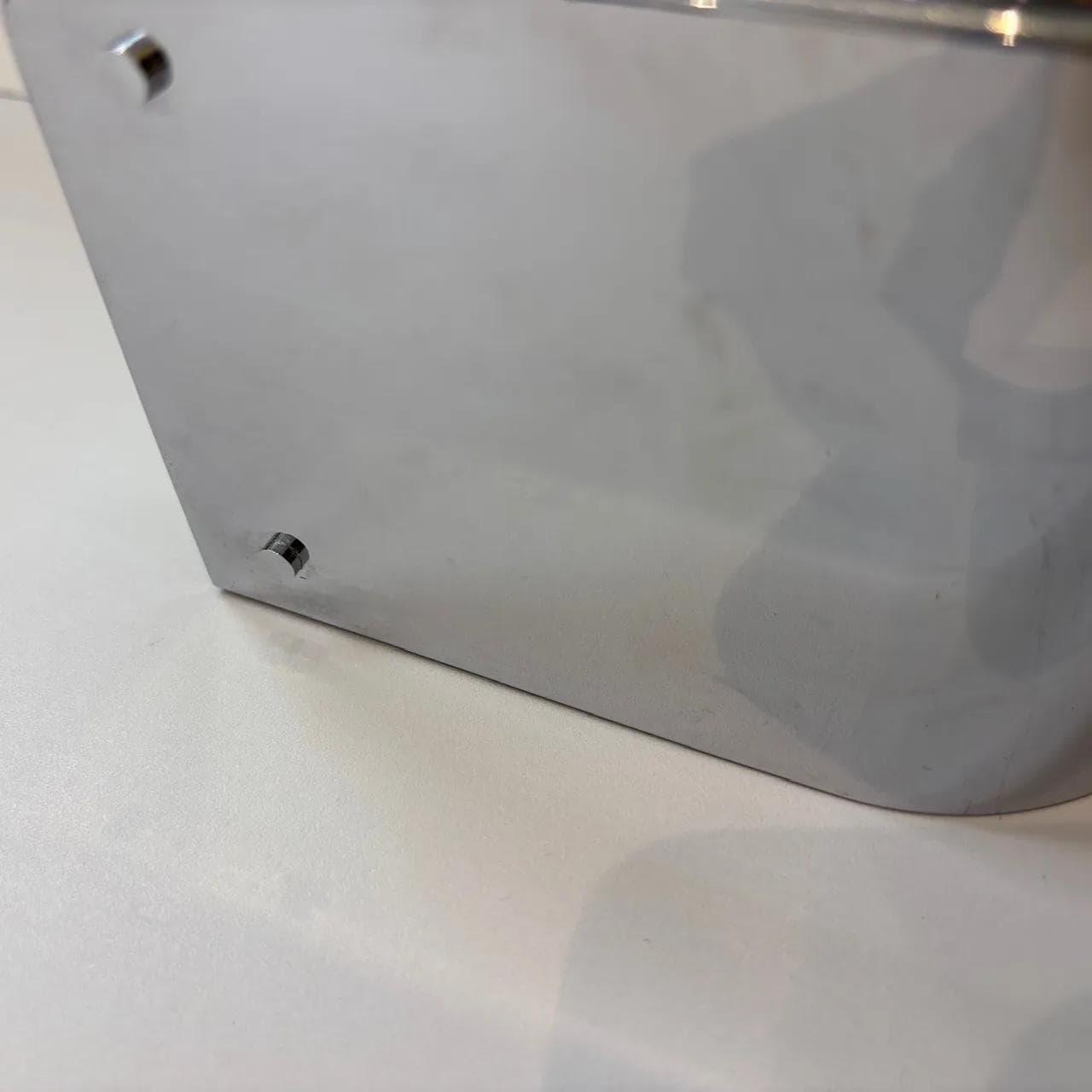 Para kinkietów, szkło białe, metal chromowany, Glashütte Limburg, Niemcy, lata 80. - 15440