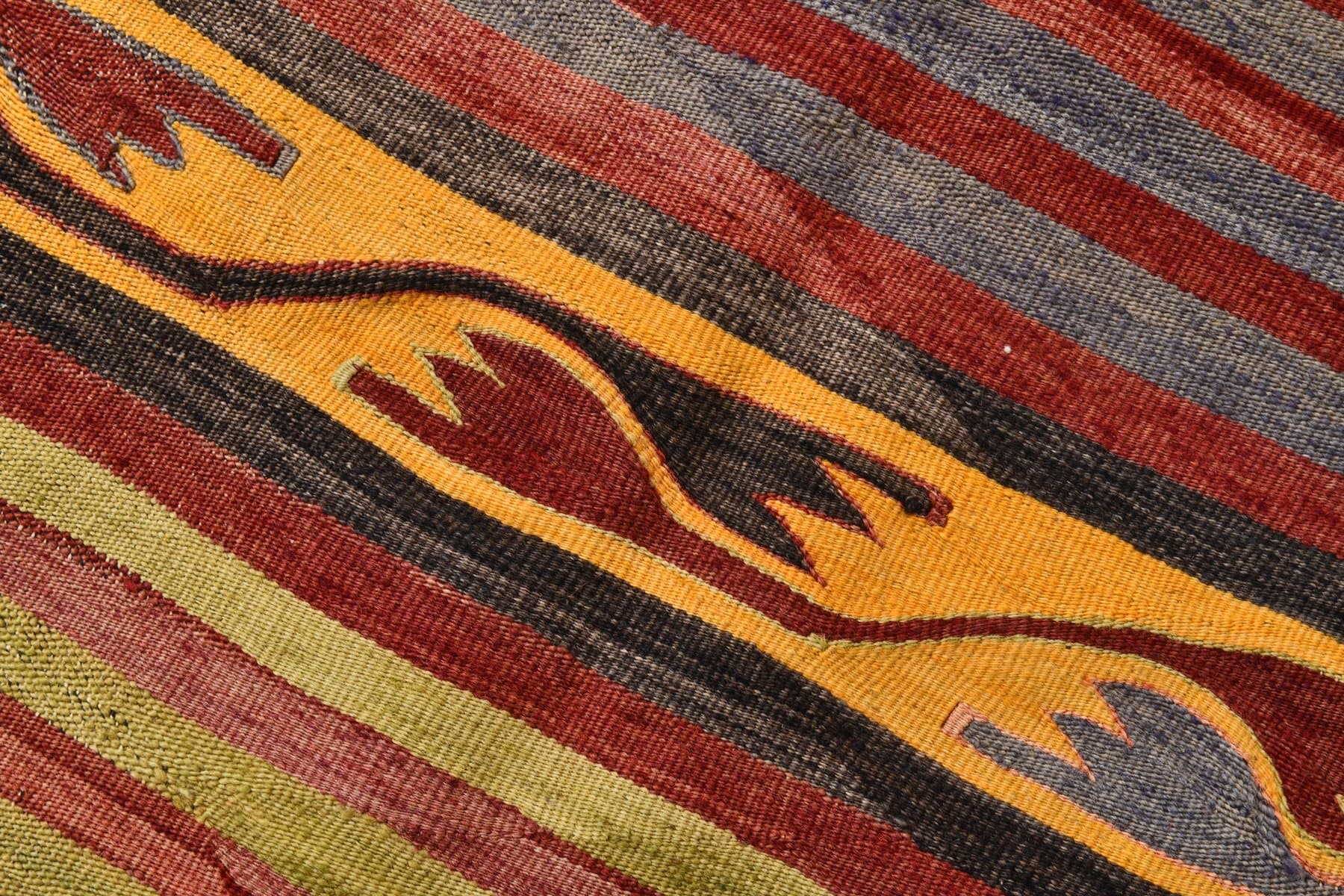 Kilim 150x248 cm, brązowy, wełna, Turcja, lata 70. - 212784