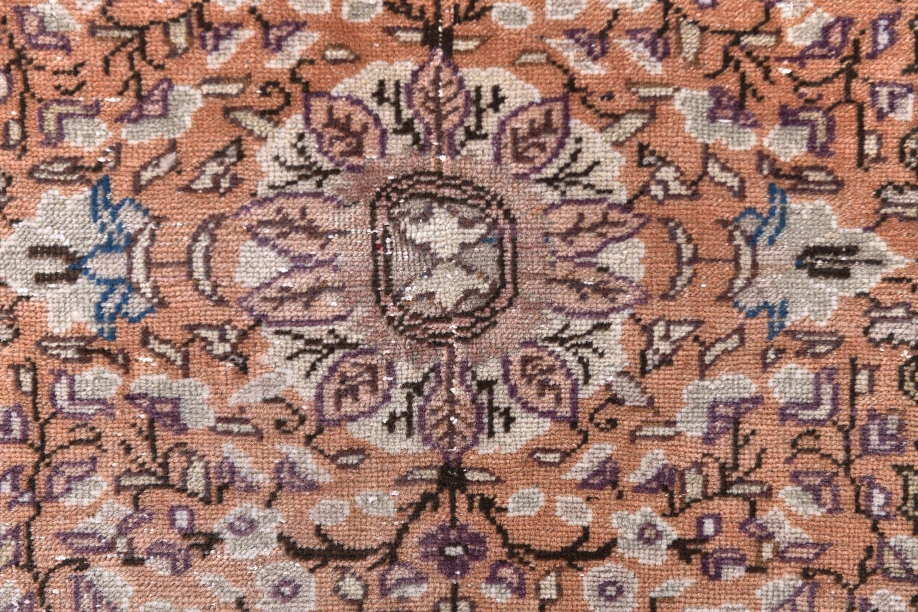 Rug 196x283 cm, brown, wool, 1960s - 212741