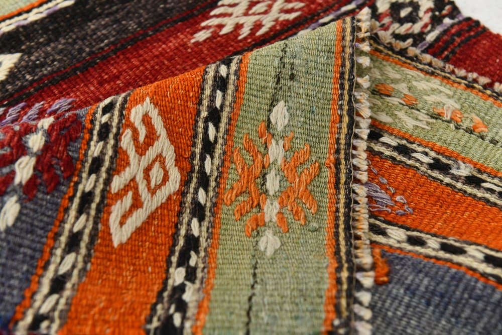 Chodnik 287x61 cm, brązowy, wełna, lata 70. - 212701