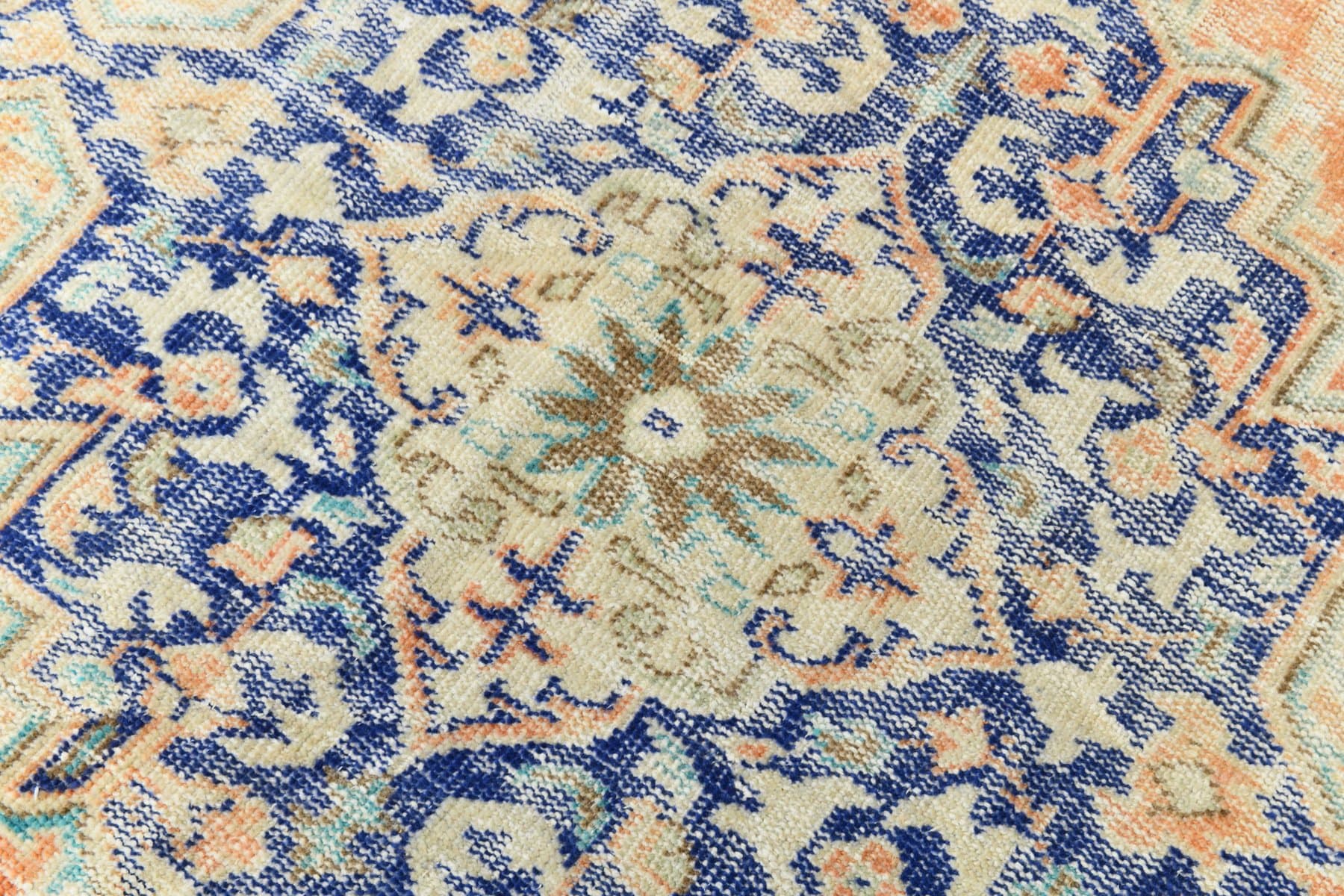 Dywan 352x257 cm, pomarańczowy, wełna, lata 70. - 212684