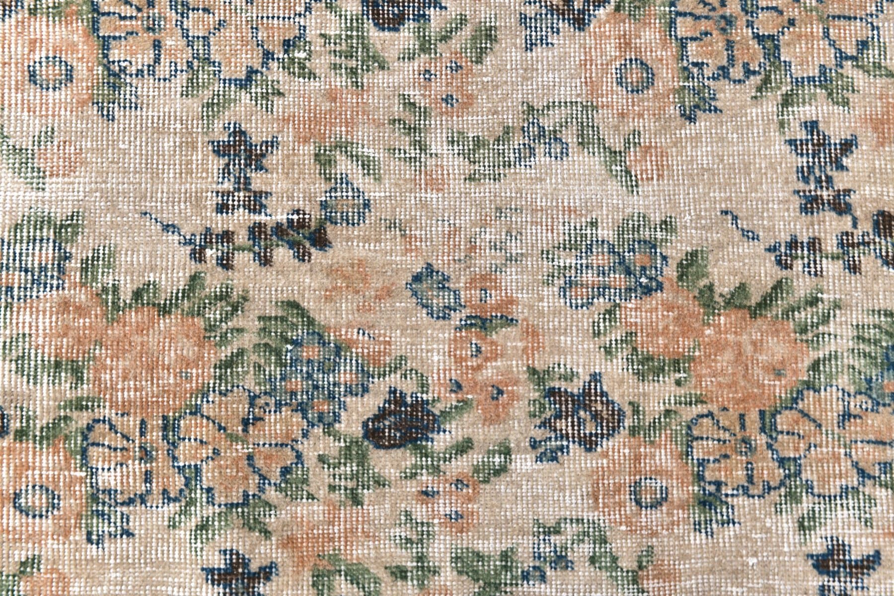 Dywan 301x207 cm, beżowy, wełna, lata 60. - 212973