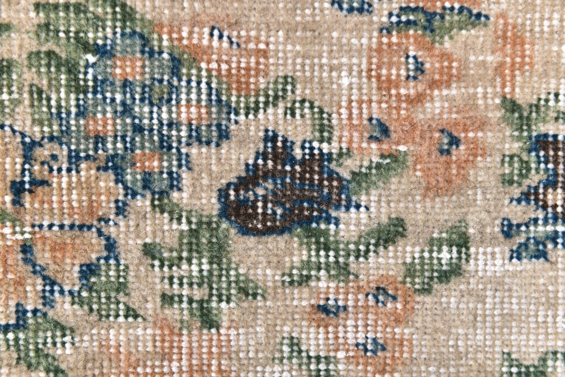 Dywan 301x207 cm, beżowy, wełna, lata 60. - 212972