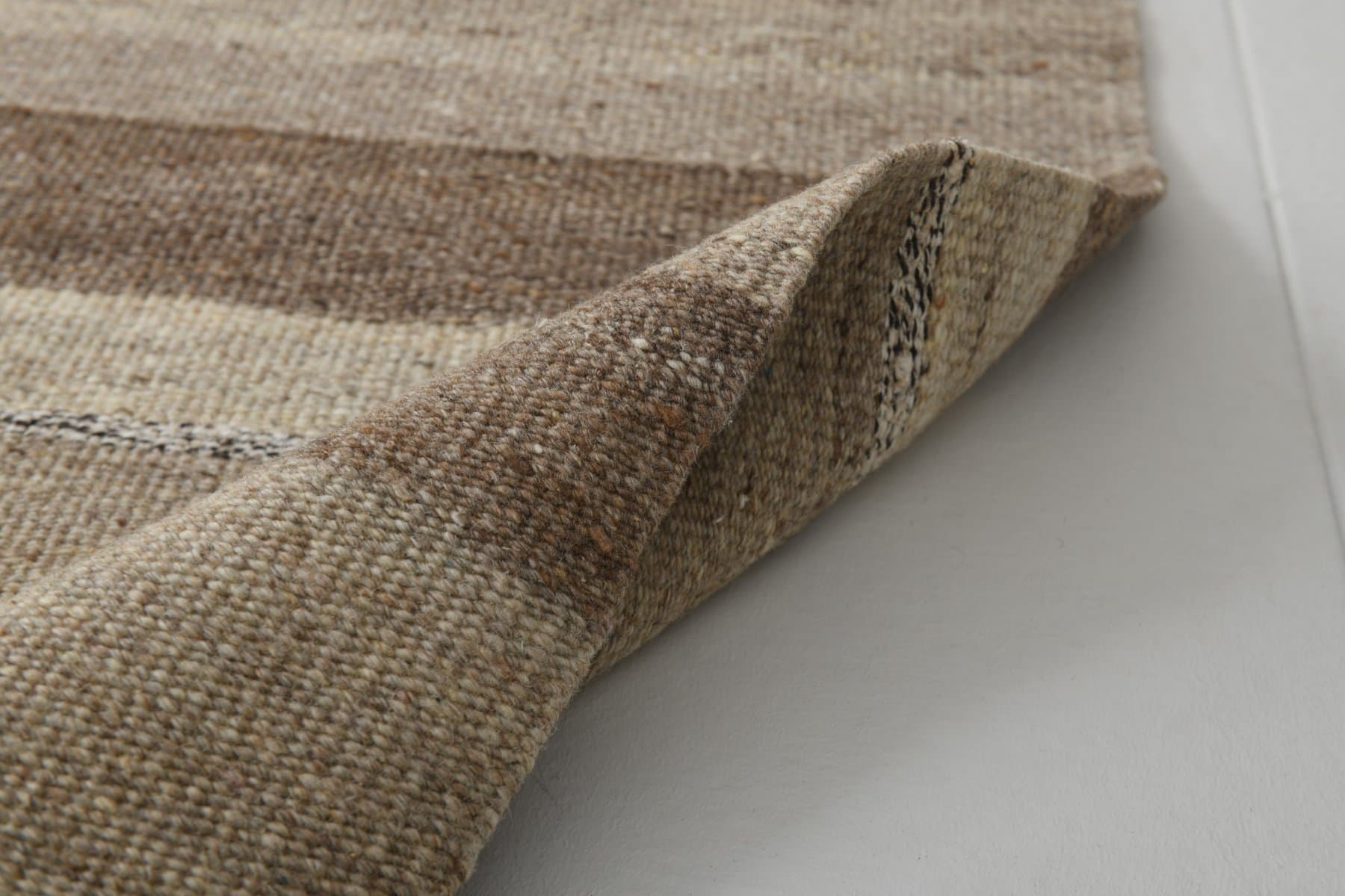 Kilim 330x305 cm, beżowy, brązowy, wełna, Turcja, lata 70. - 212965