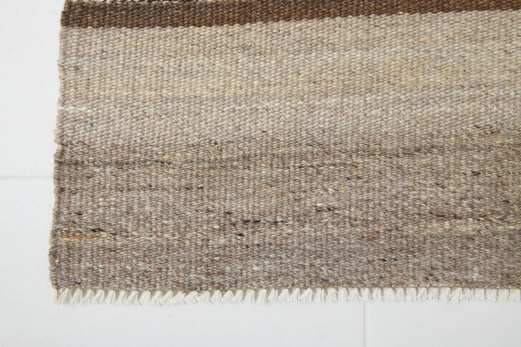 Kilim 330x305 cm, beżowy, brązowy, wełna, Turcja, lata 70. - 212955