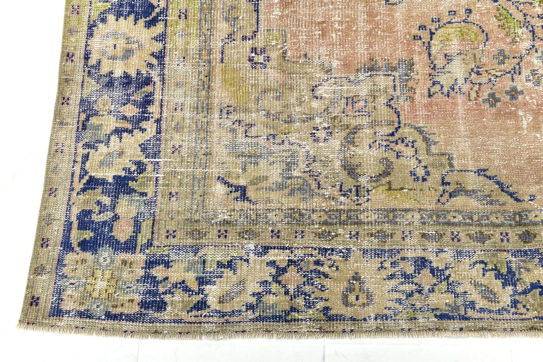 Rug 373x234 cm, Blue, Beige, Wool, 1970s - 212906