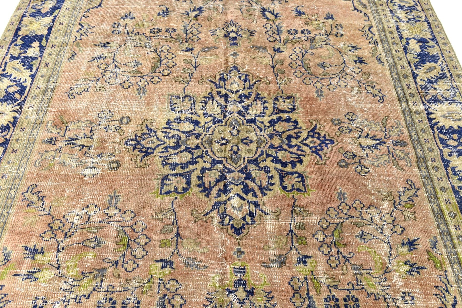 Rug 373x234 cm, Blue, Beige, Wool, 1970s - 212903