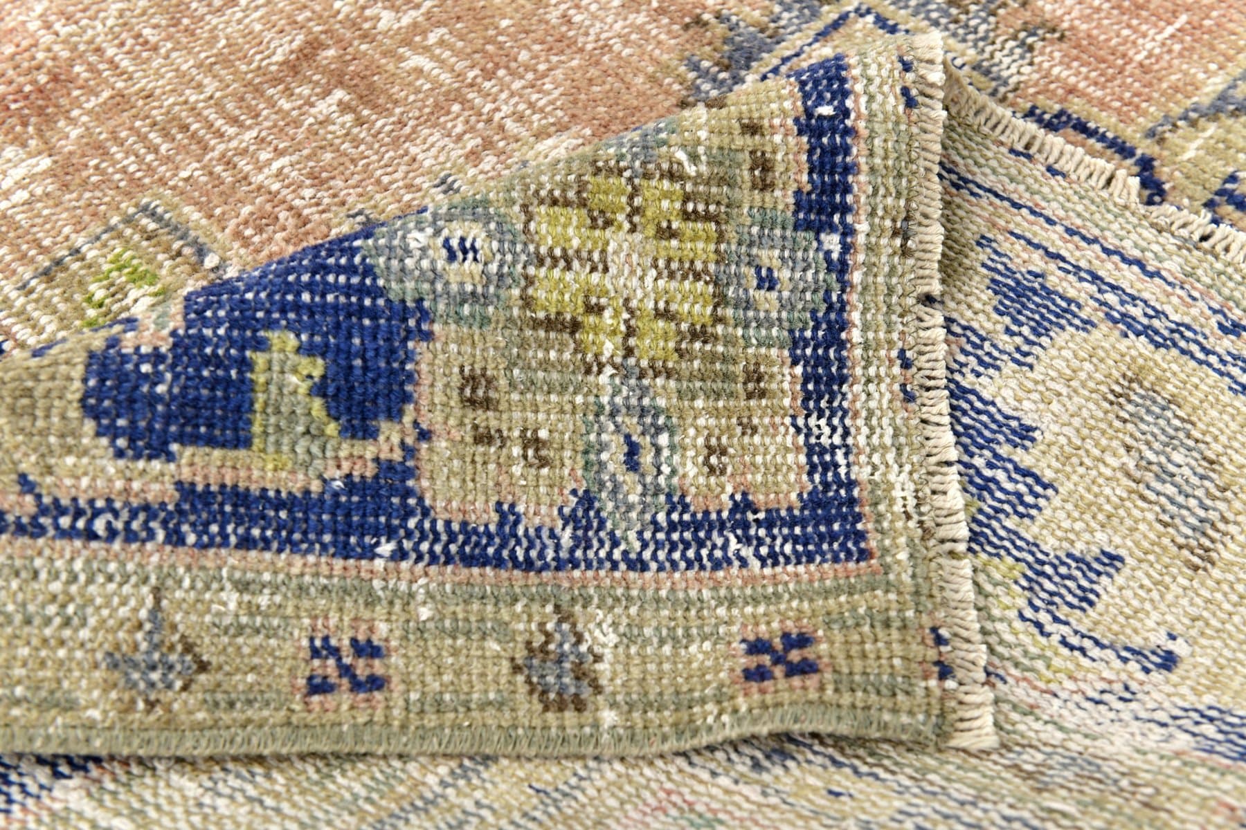 Rug 373x234 cm, Blue, Beige, Wool, 1970s - 212897