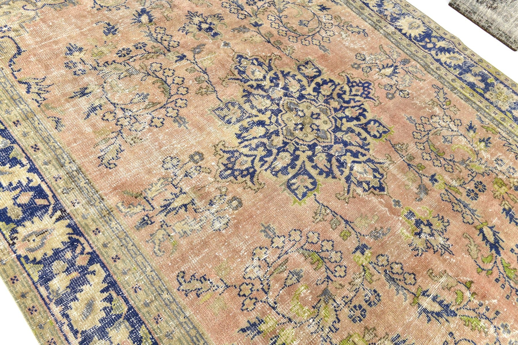 Rug 373x234 cm, Blue, Beige, Wool, 1970s - 212902