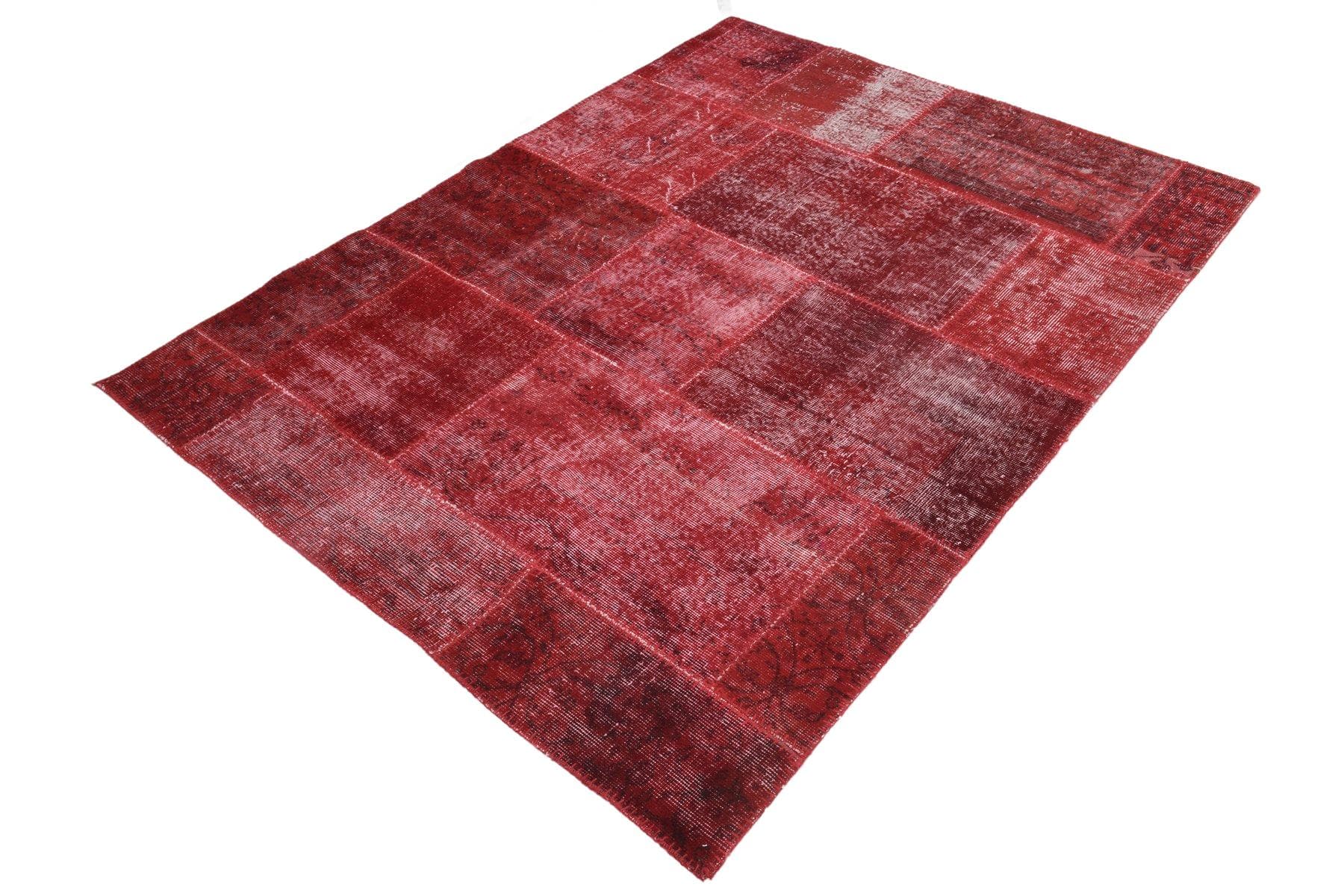 Rug 151x200 cm, red, wool, 1970s