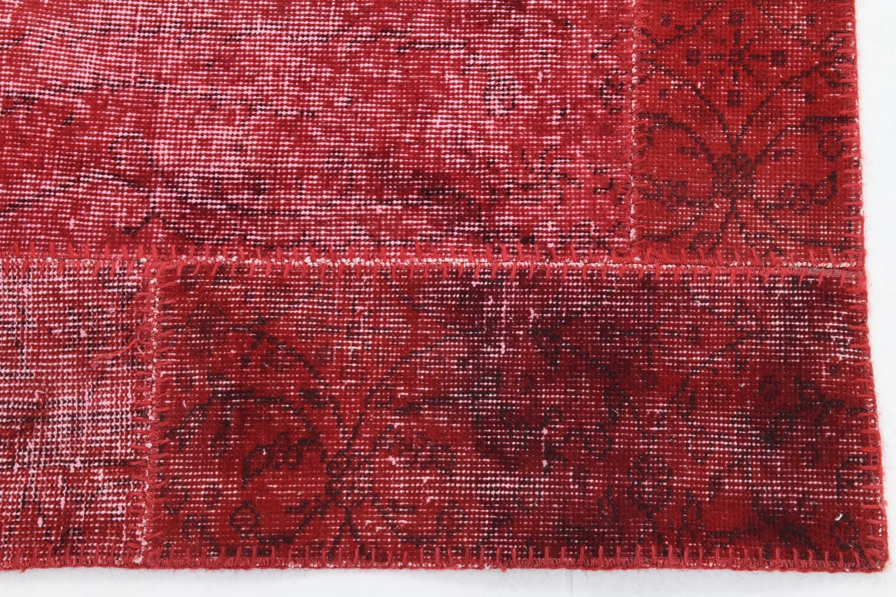 Rug 151x200 cm, red, wool, 1970s - 212872