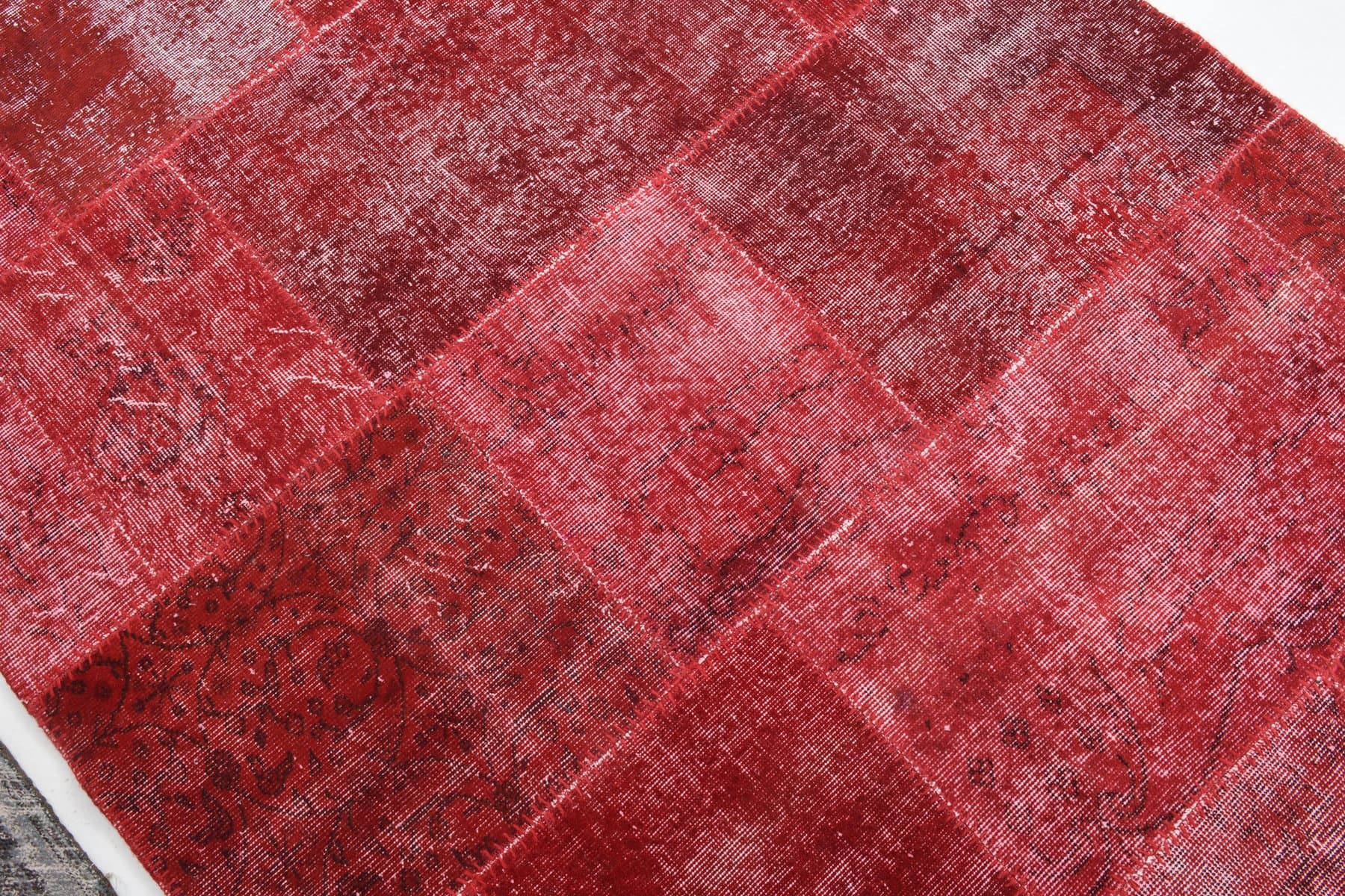 Rug 151x200 cm, red, wool, 1970s - 212877