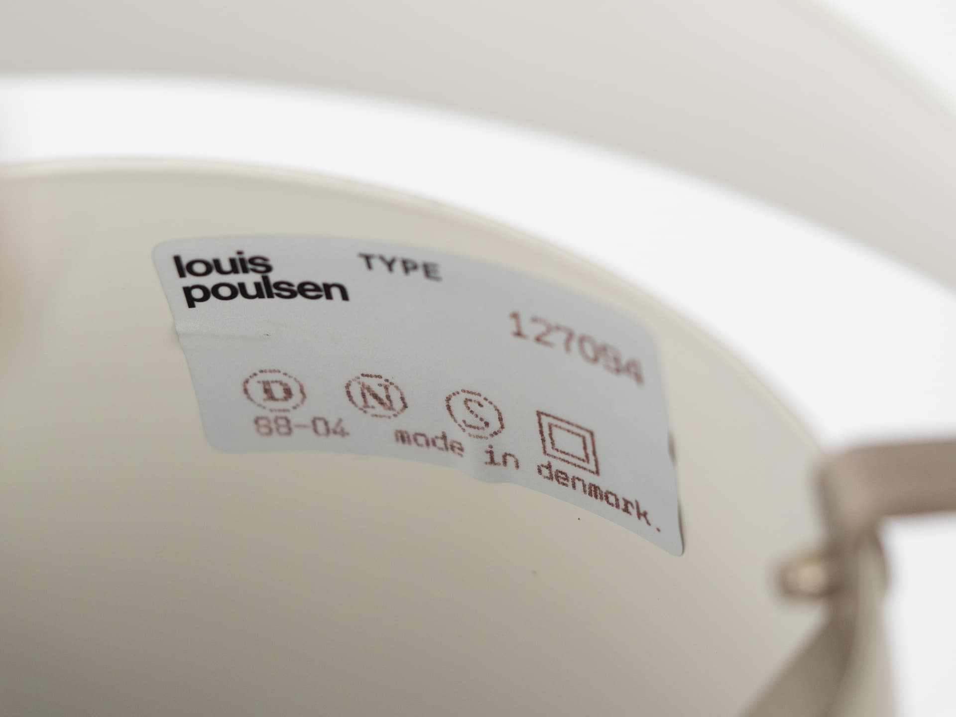 Lampa stołowa PH 4/3, biały, metal, proj. P. Henningsen, Louis Poulsen, Dania, lata 70. - 212802