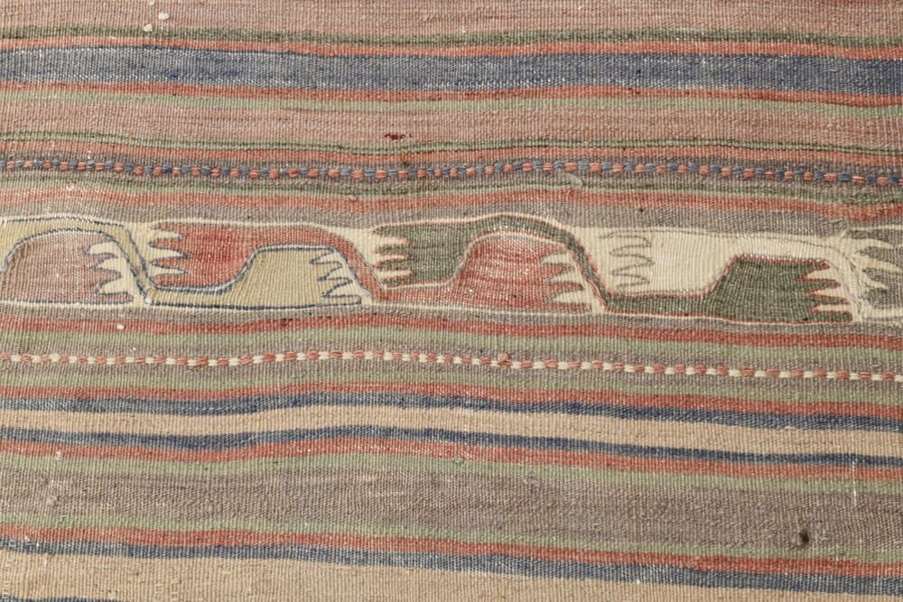 Runner 67x360 cm, beige, wool, 1970s - 213020