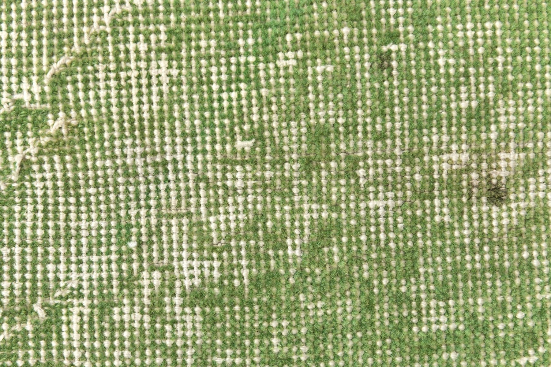 Chodnik 137x47 cm, zielony, wełna, lata 70. - 213152