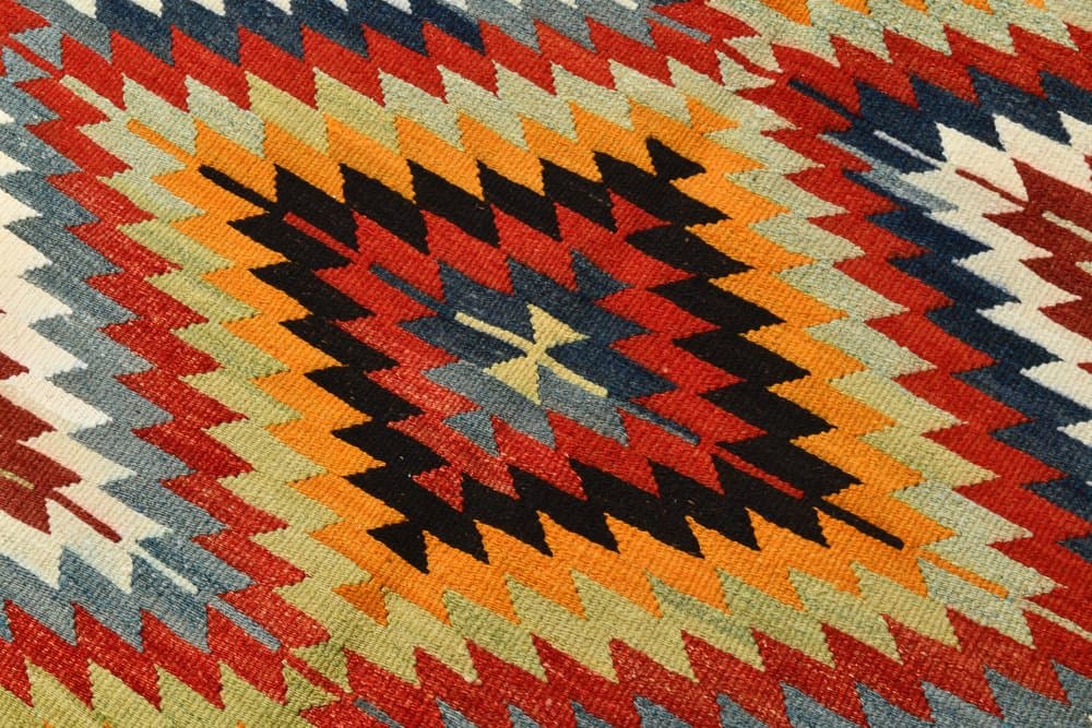 Kilim 178x295 cm, czerwony, beżowy, wełna, lata 70. - 213094