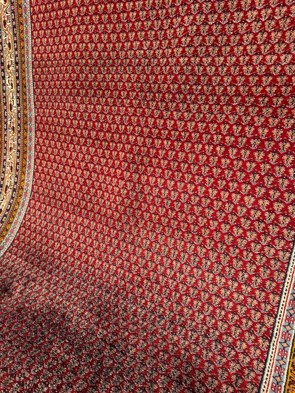 Dywan perski Indo Mir, czerwony, wełna, Indie - 213027