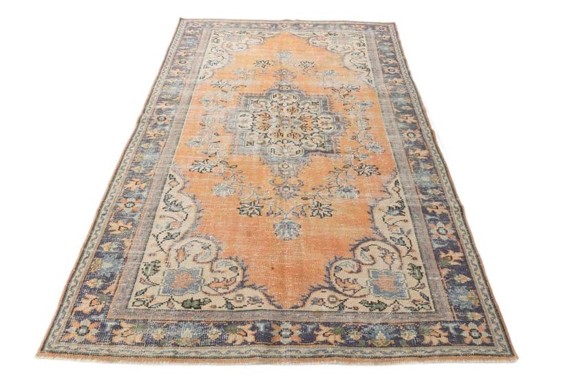 Dywan 181x274 cm, beżowy, wełna, lata 70.