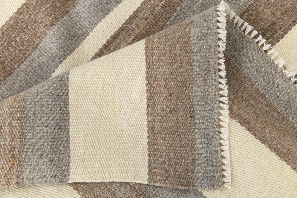 Kilim 306x385 cm, beżowy, wełna, lata 70. - 213227