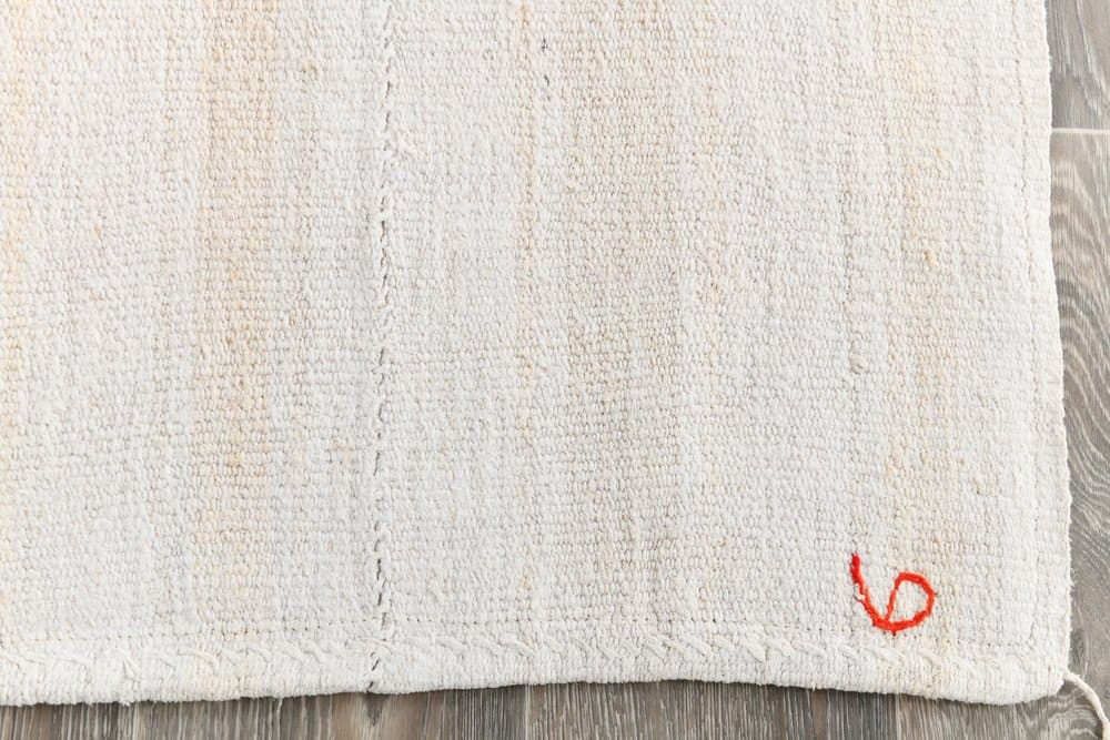 Rug 156x187 cm, beige, hemp, 1970s - 213295