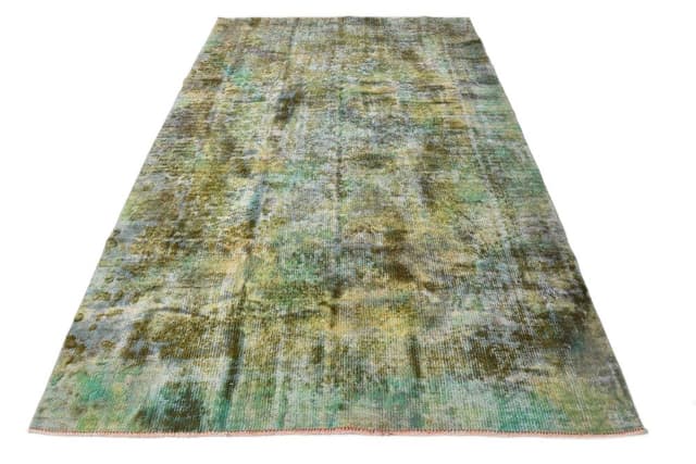 Rug 185x295 cm, green, wool, 1960s - DIMENSION