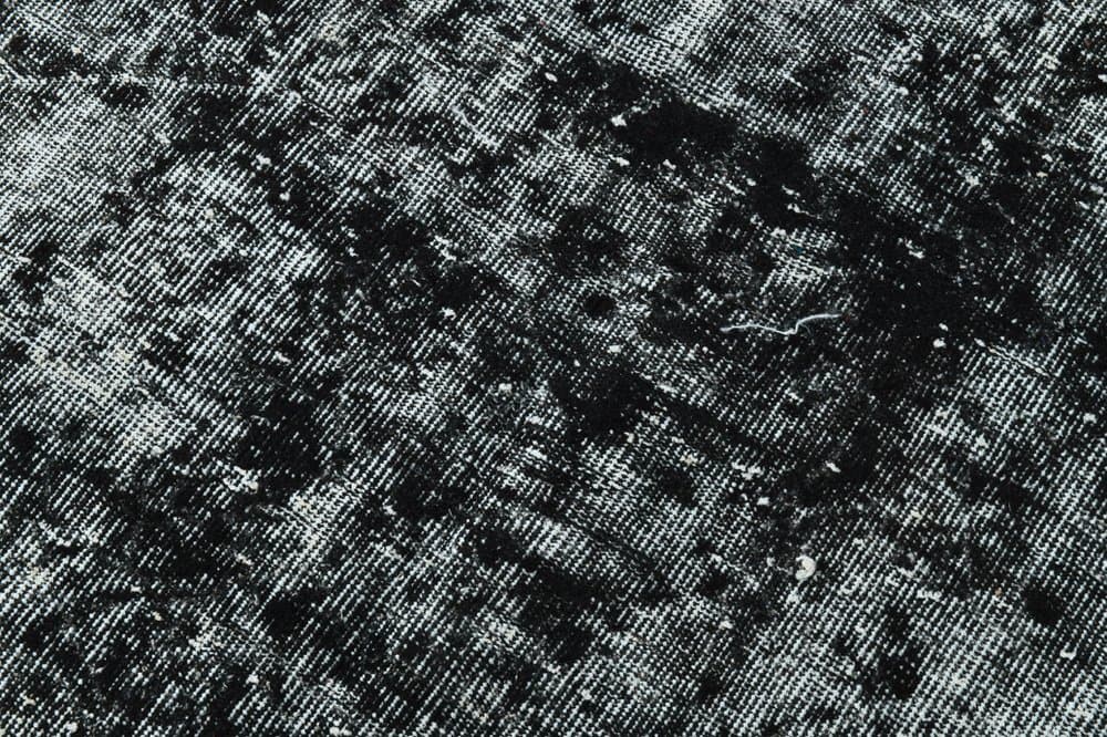 Rug 205x308 cm, black, grey, wool, 1960s - 213506