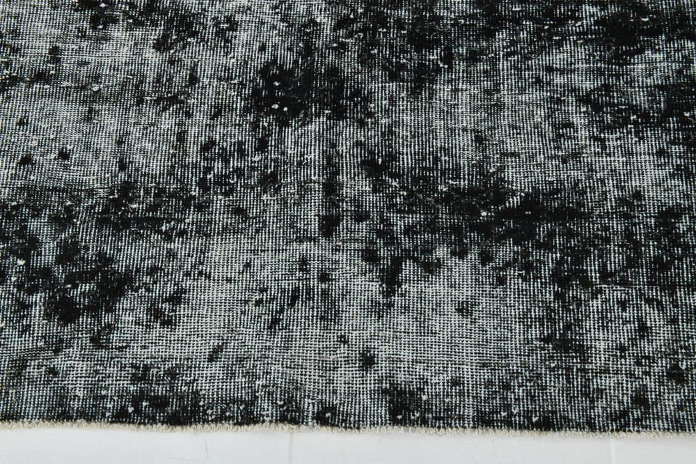 Rug 205x308 cm, black, grey, wool, 1960s - 213510