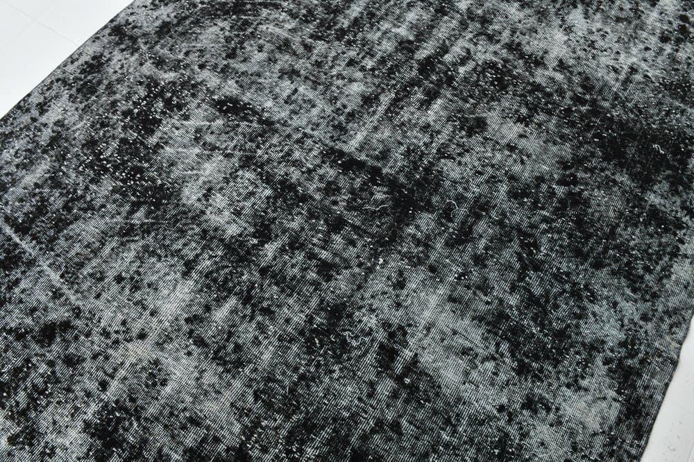 Rug 205x308 cm, black, grey, wool, 1960s - 213505