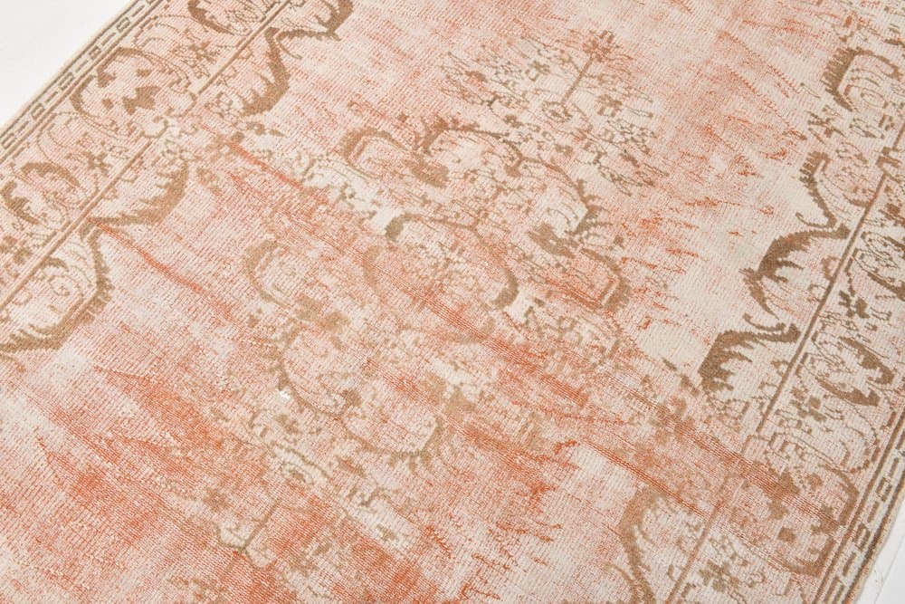 Rug 185x273 cm, pink, wool, Turkey, 1970s. - 213480