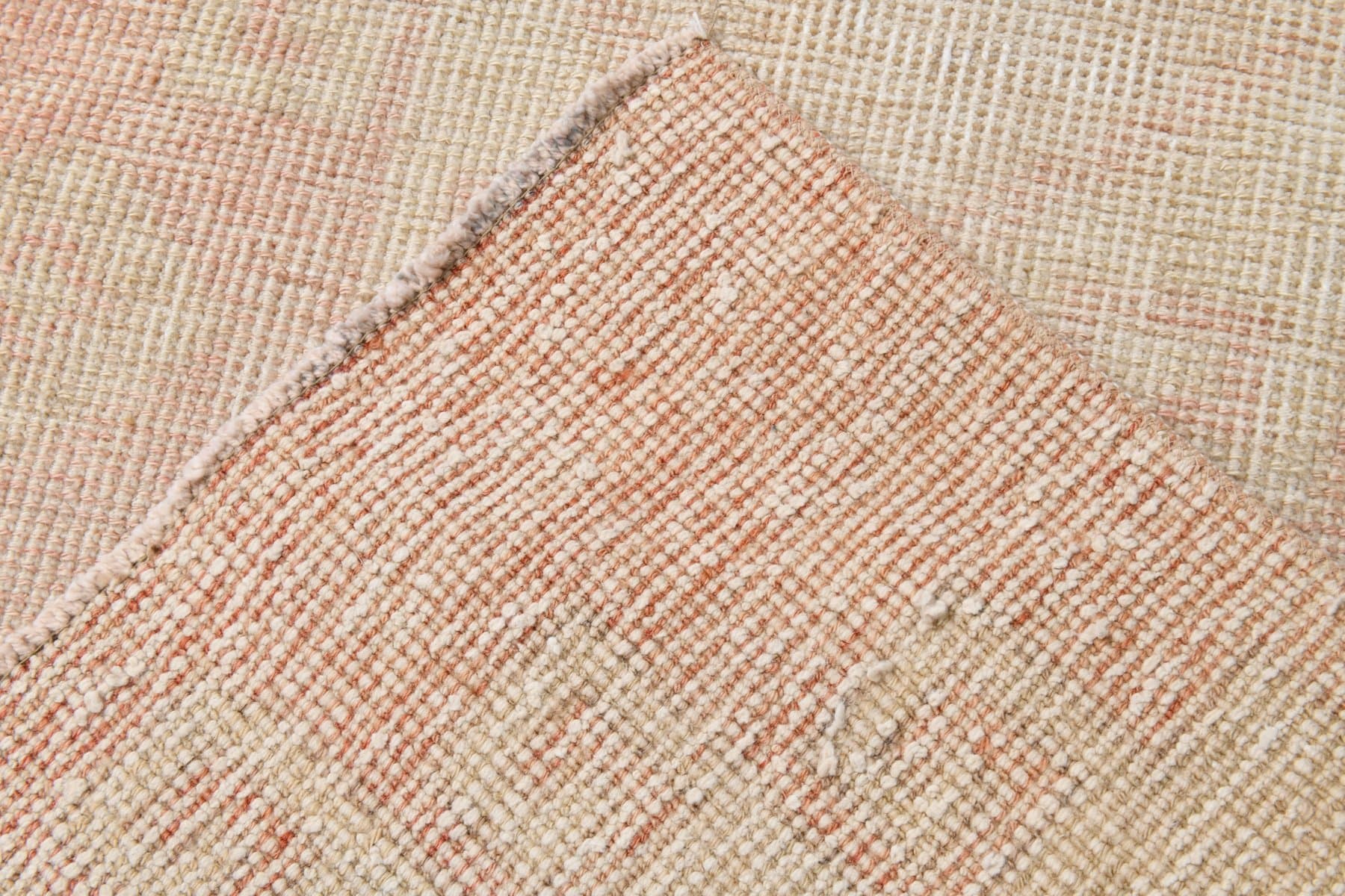 Runner 80x338 cm, beige, wool, 1960s - 213446