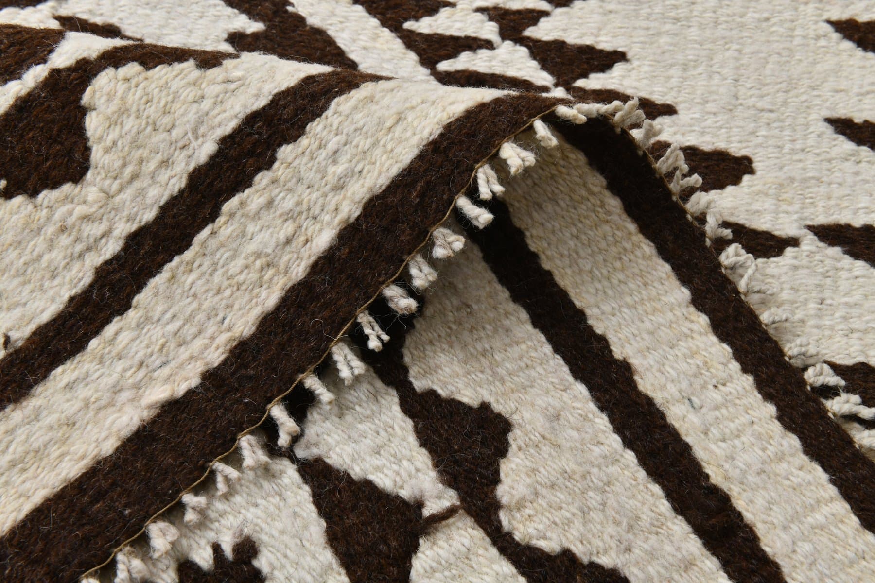 Kilim Runner 292x88 cm, beige, wool, 1970s - 213411