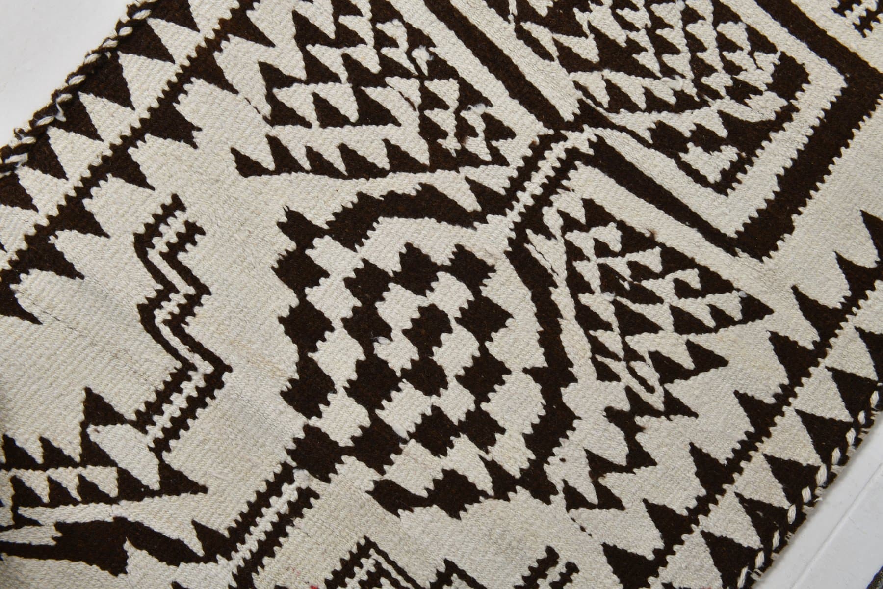 Kilim Runner 292x88 cm, beige, wool, 1970s - 213415