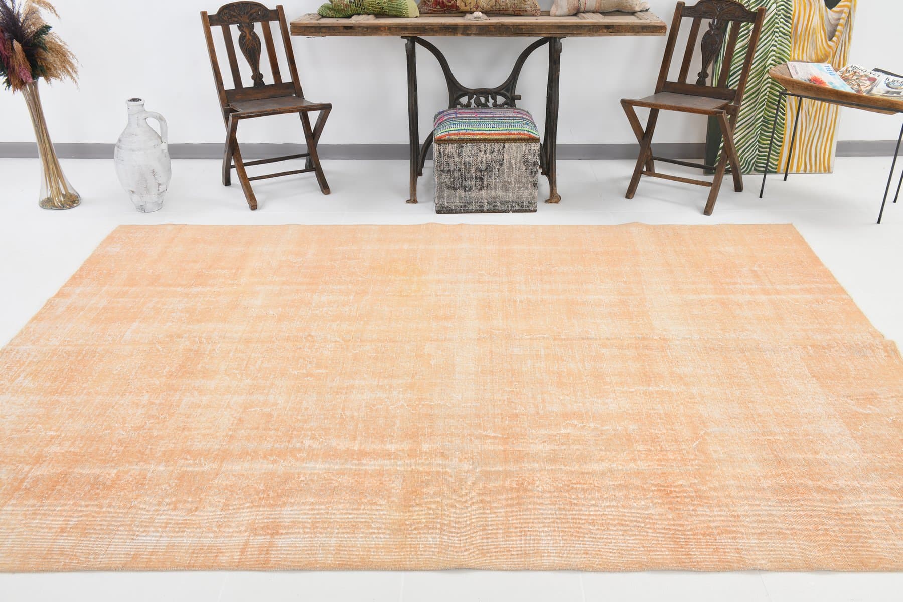 Dywan 295x195 cm, pomarańczowy, wełna, Turcja, lata 70. - 214063