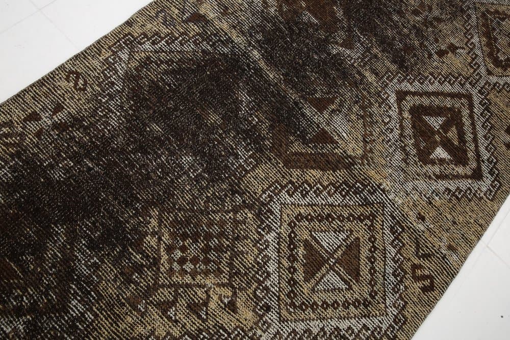 Rug 209x104 cm, beige, wool, Turkey, 1950s. - 214038