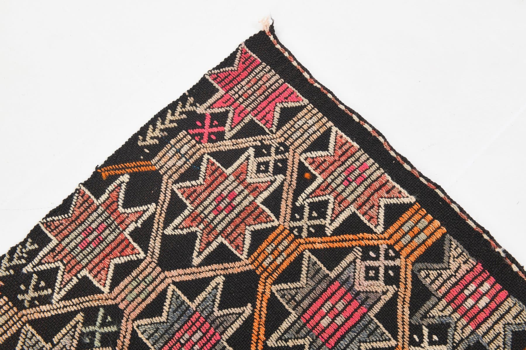 Kilim 155x303 cm, brown, wool, Turkey, 1960s. - 214003