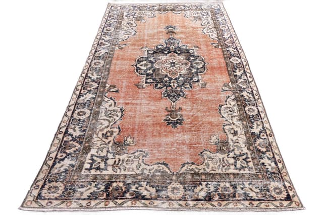 Rug 146x255 cm, red, wool, Turkey, 1970s. - DIMENSION